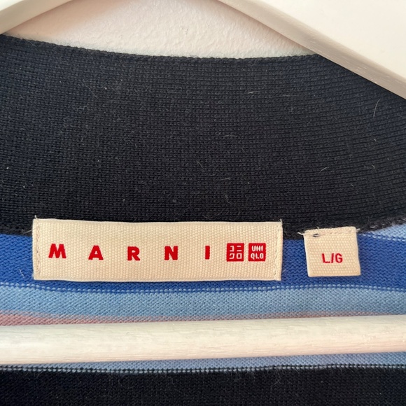 Marni x Uniqlo oversized striped cardigan, Size L - Picture 2 of 6